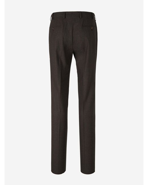 Marco Pescarolo Black Cashmere Dressy Pants for men
