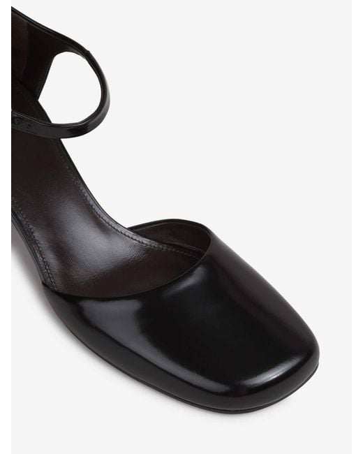 The Row White Penelope Buckle Shoes