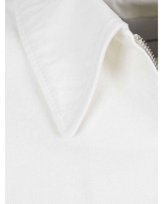 AMI White Zip-Up Jacket for men