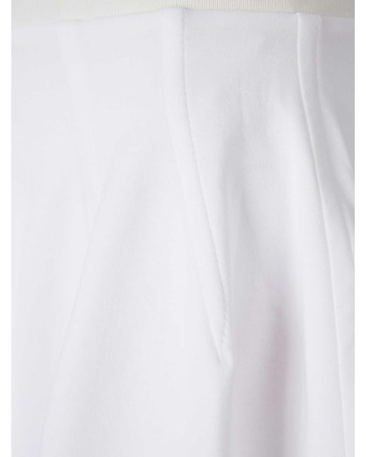 Marni White Logo Midi Skirt
