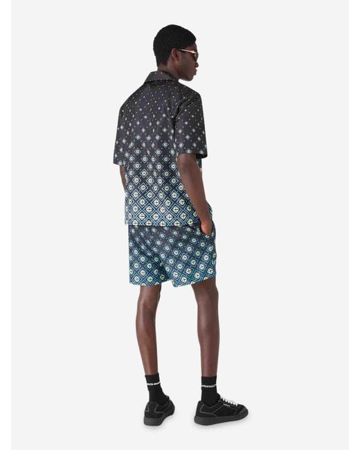 Casablanca Gray Monogram Gradient Shirt for men