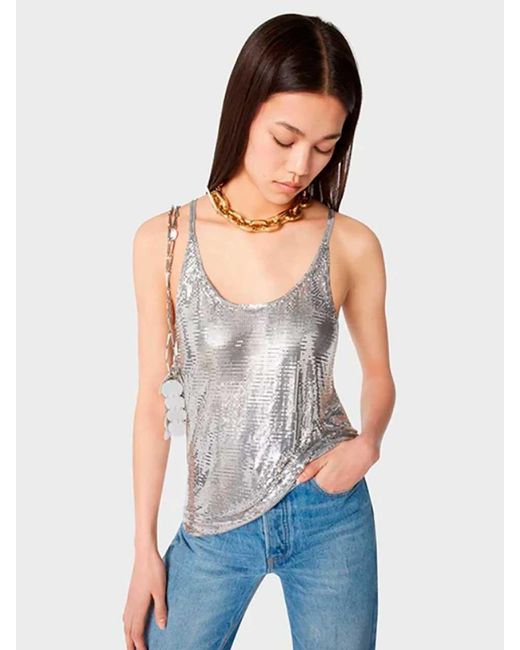 Rabanne White Top Chainmail
