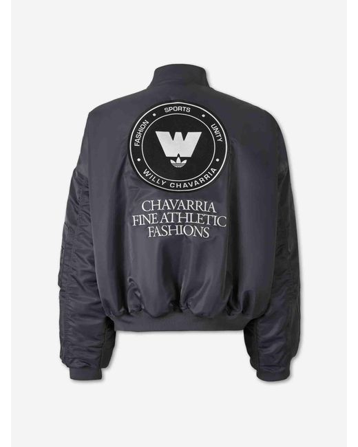 ADIDAS X WILLY CHAVARRIA Blue Technical Bomber Jacket for men
