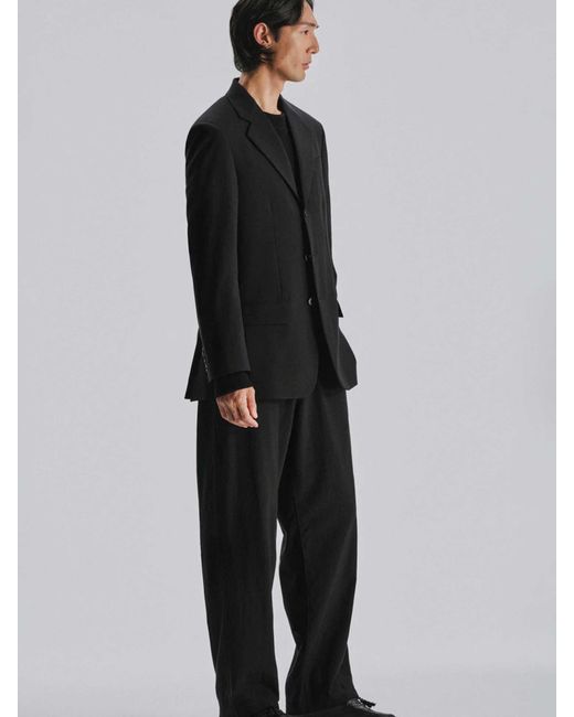 The Row Blue Straight Wool Trousers for men