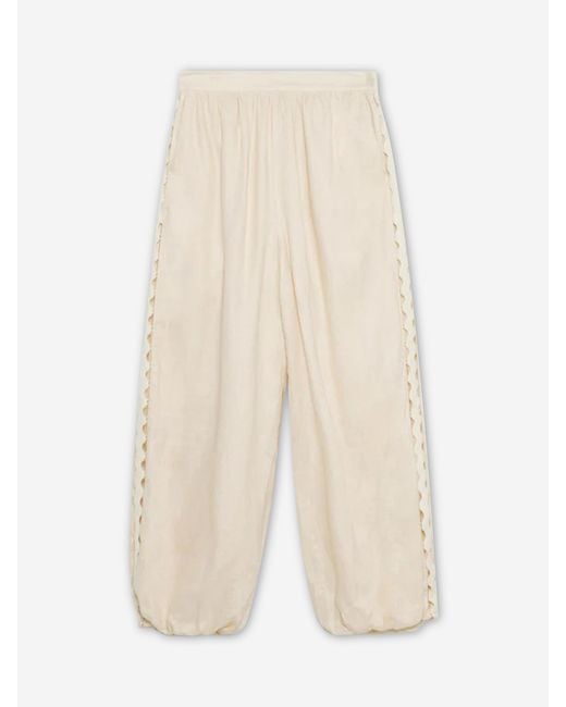 Jonathan Simkhai White Selah Wide Leg Pants
