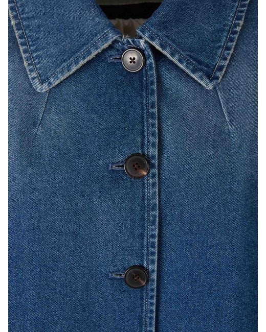 Dries Van Noten Blue Cotton Denim Jacket