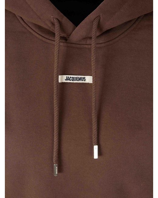 Felpa Con Cappuccio di Jacquemus in Brown
