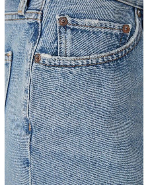 Agolde Blue Kerira Denim Skirt