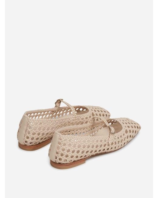 Souliers Martinez Natural Mary Jane Paris Ballerinas