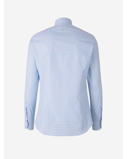 Santa Eulalia Blue Checkered Shirt for men