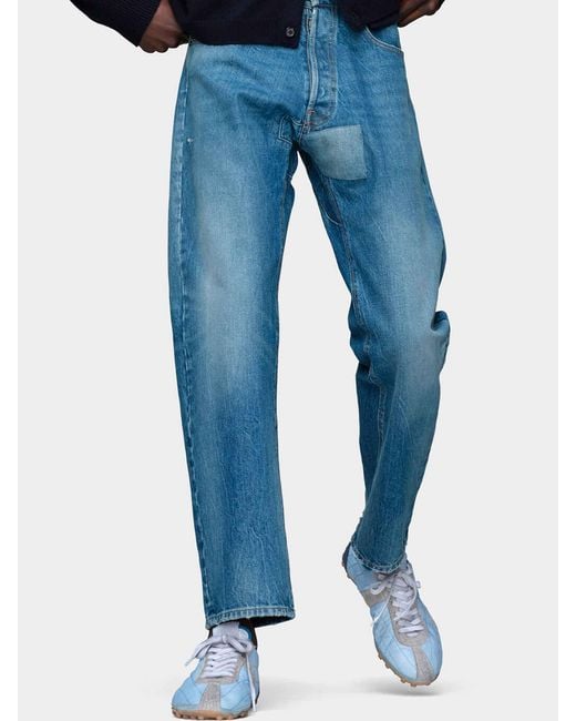 Maison Margiela Blue Straight Jeans for men