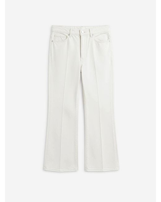 Totême White Plain Flared Jeans