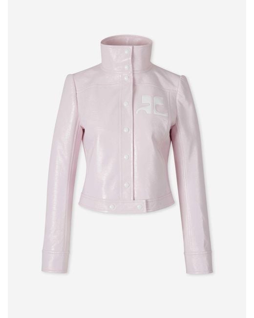 Courreges Pink Vinyl Jacket Reissue