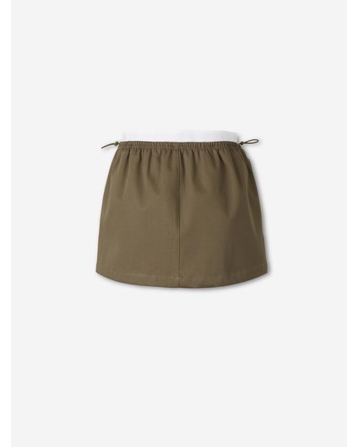Alexander Wang Green Mini Skirt