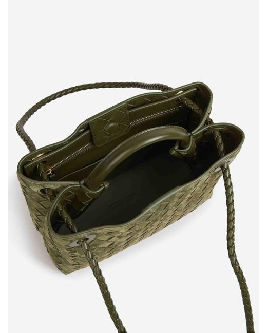Bottega Veneta Green Andiamo Small Bag