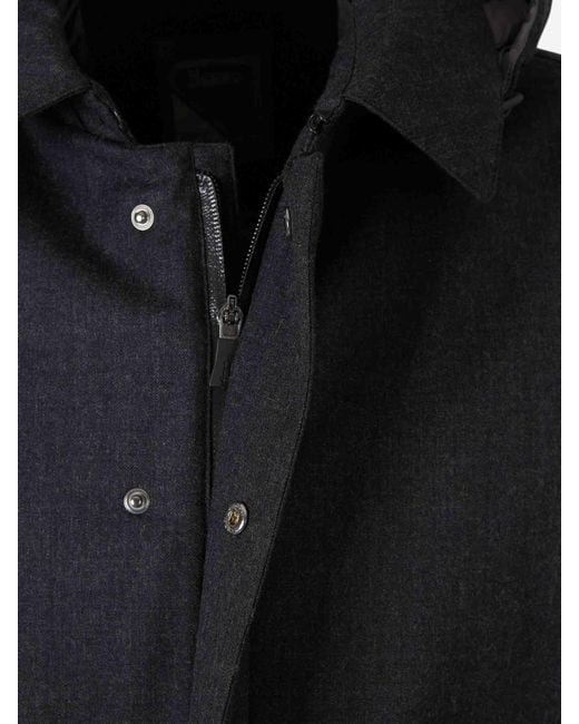 Herno Blue Padded Parka for men