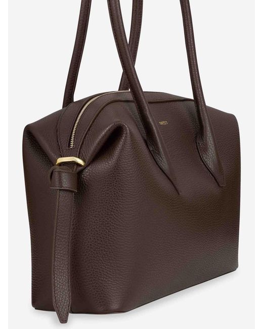 Yuzefi Brown Brioche Duffle Bag