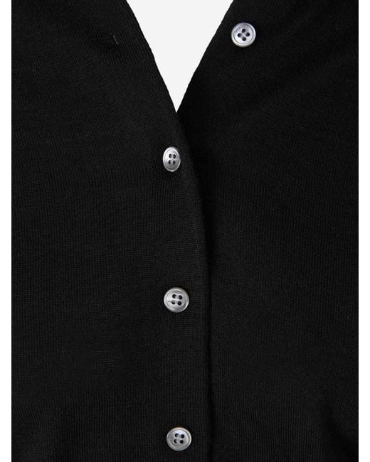 Alexander Wang Black Sleeveless Fine Cardigan