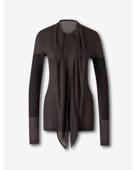 T-Shirt À Manches Longues Lemaire en coloris Black