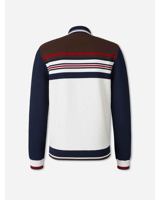 Casablanca Blue Casual Knit Jacket for men