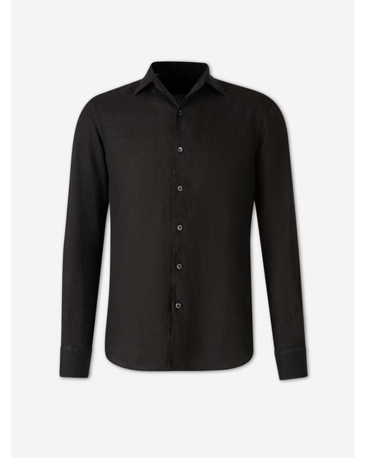 Santa Eulalia Black Long Sleeve Shirt for men
