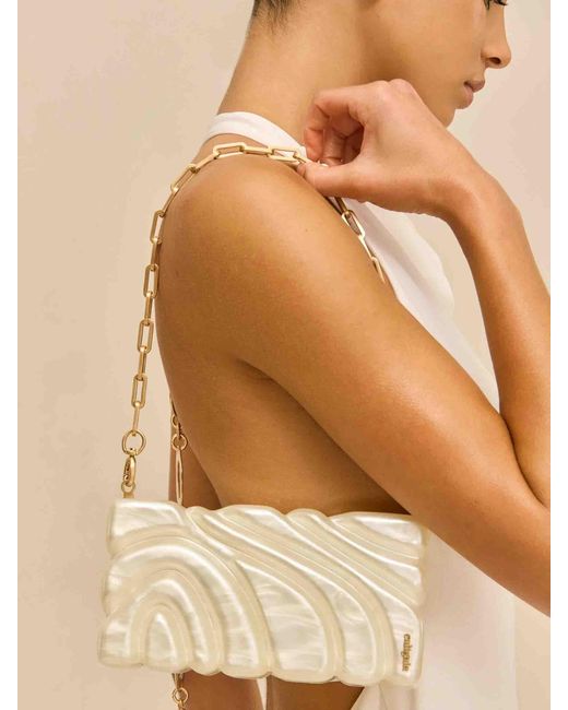 Cult Gaia Natural Aura Clutch Bag