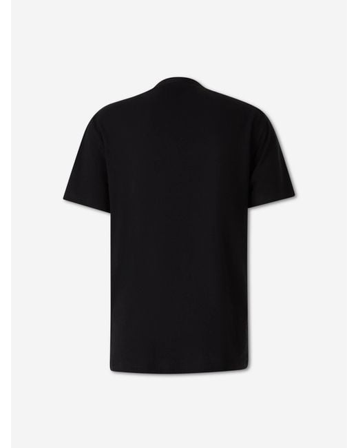 McQueen Black Sketch Anatomy T-Shirt for men