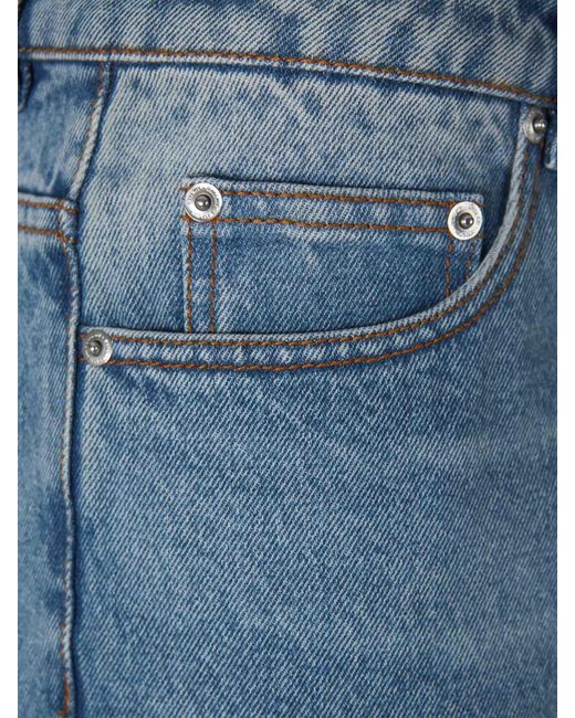 AMI Blue Straight Denim Jeans
