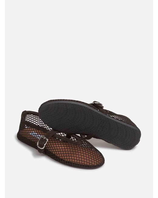Alaïa White Openwork Flat Ballet Flats