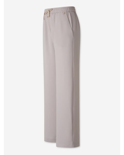 Pantalon Ample En Cady Herno en coloris Gray