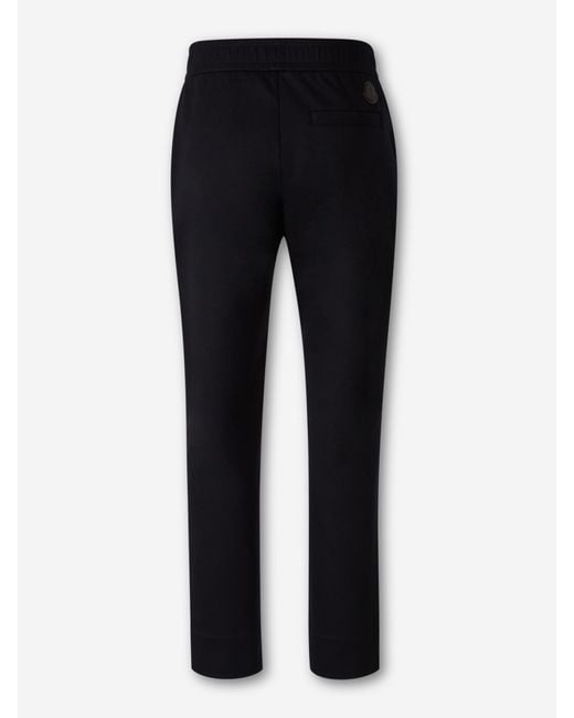 Joggers Recto Logo Moncler de hombre de color Black