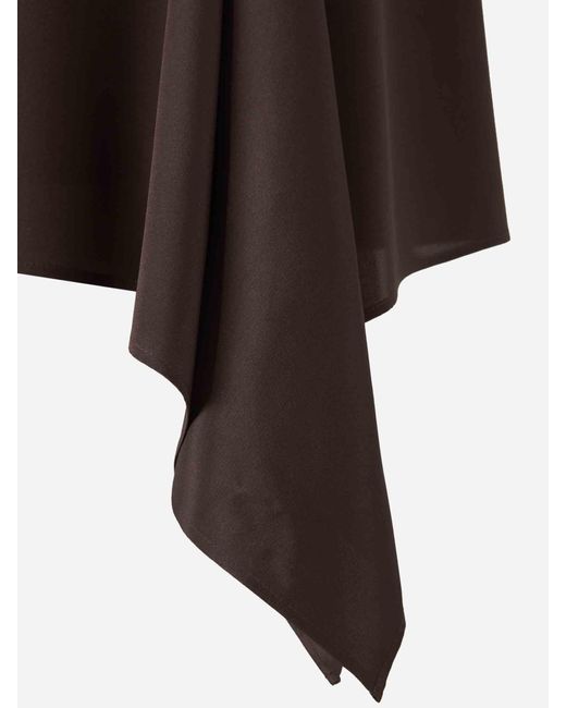 Jupe Midi Asymétrique Peserico en coloris Brown