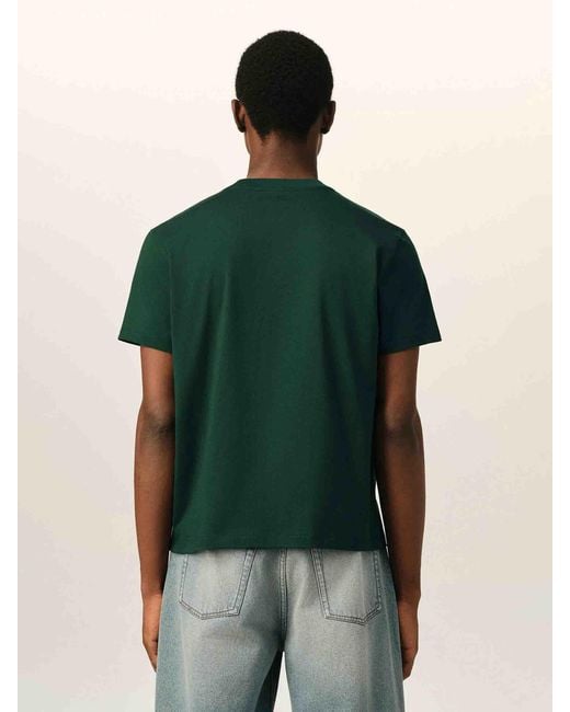 AMI Green Short Sleeve T-Shirt for men