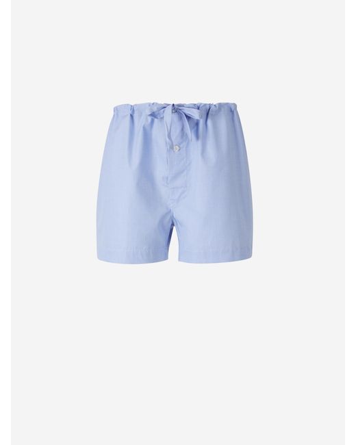 Santa Eulalia Blue Cotton Pajama Set for men