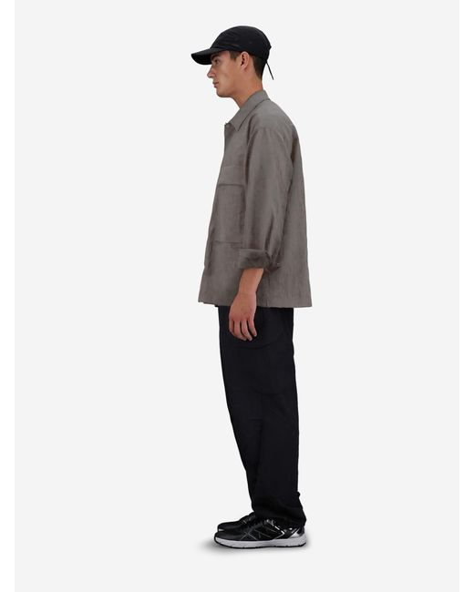 Camicia Tech-Crincle di Laminar in Gray da Uomo