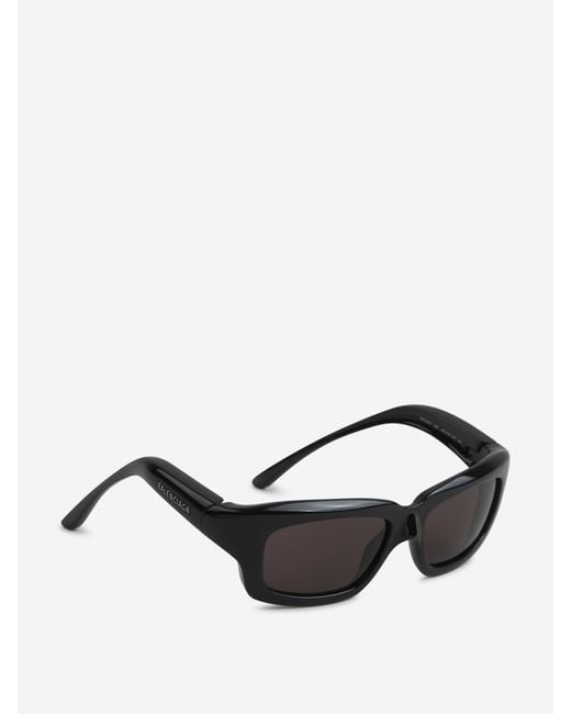 Occhiali Da Sole Rettangolari di Balenciaga in Black da Uomo
