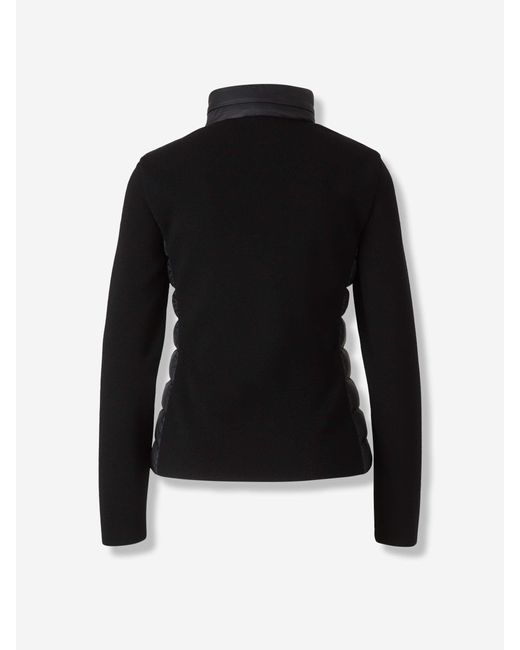Cárdigan Acolchado Cremallera Moncler de color Black