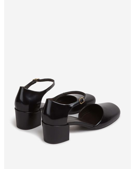 The Row White Penelope Buckle Shoes