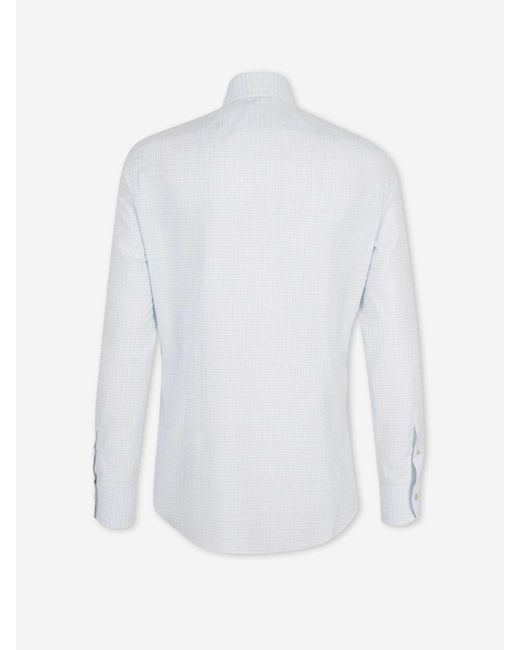 Santa Eulalia White Classic Plaid Shirt