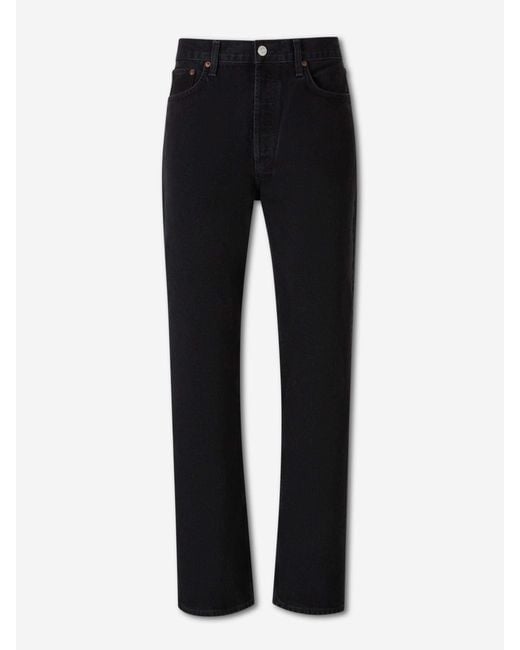 Agolde Black Straight Jeans for men