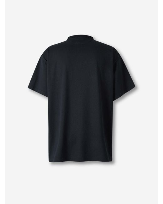 Camiseta Etiqueta Estampada Balenciaga de hombre de color Black