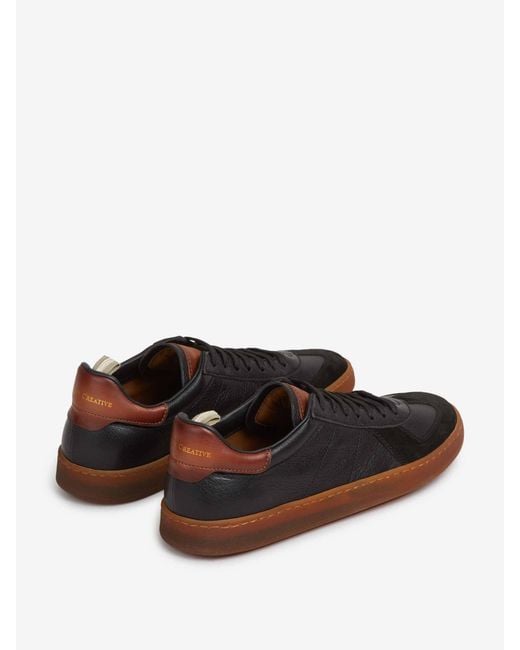 Officine Creative White Leather Sports Shoes for men