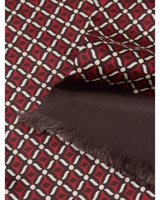 Santa Eulalia White Printed Scarf for men