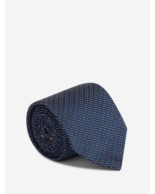 Brioni Blue Textured Tie for men