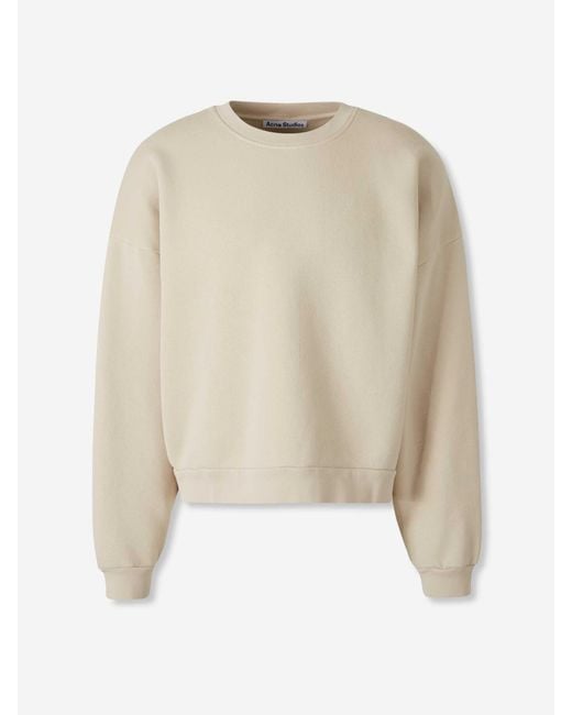 Acne Natural Crew Neck Sweatshirt for men
