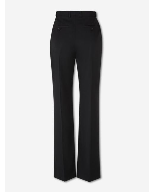 McQueen Black Wool Dress Pants