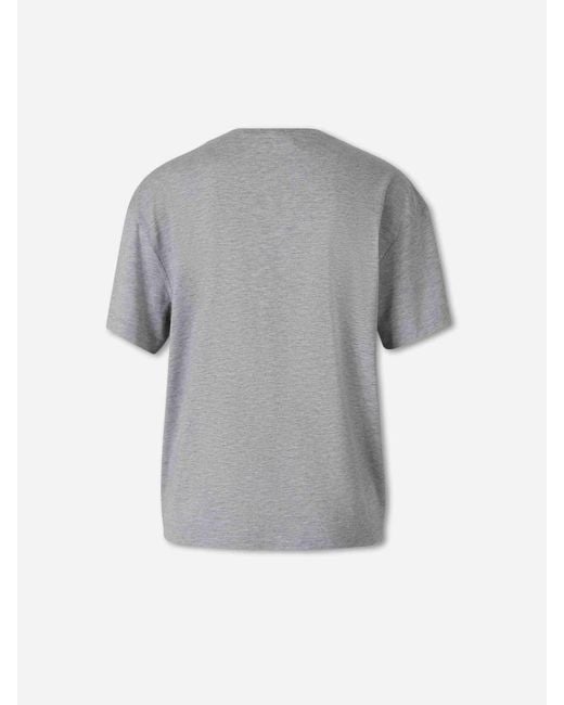 Totême Gray Short Sleeve T-Shirt