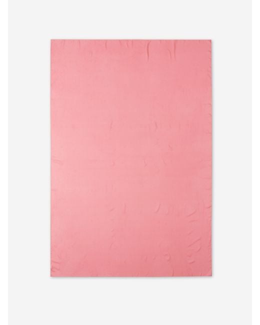 Santa Eulalia Pink Plain Silk Scarf