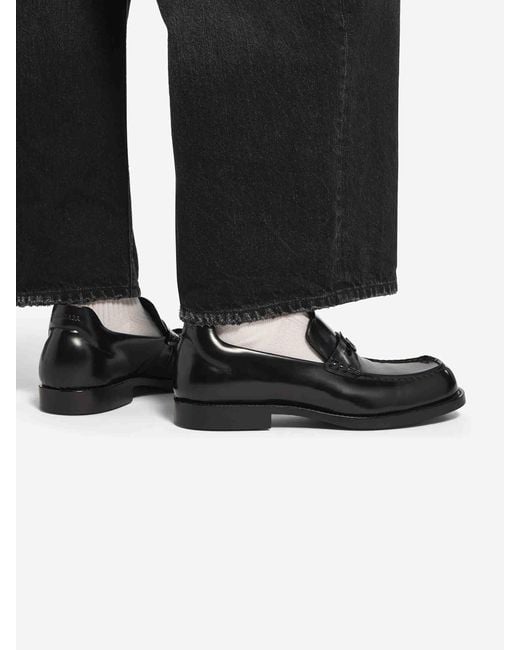 Balenciaga Black Comfy Leather Loafers for men