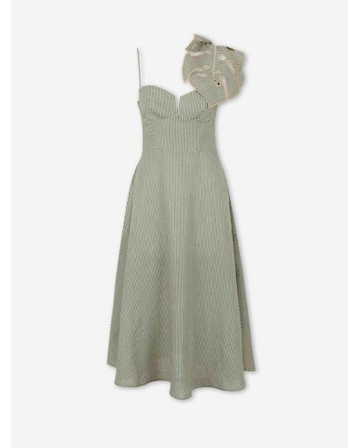 Farm Rio Green Linen Mini Dress